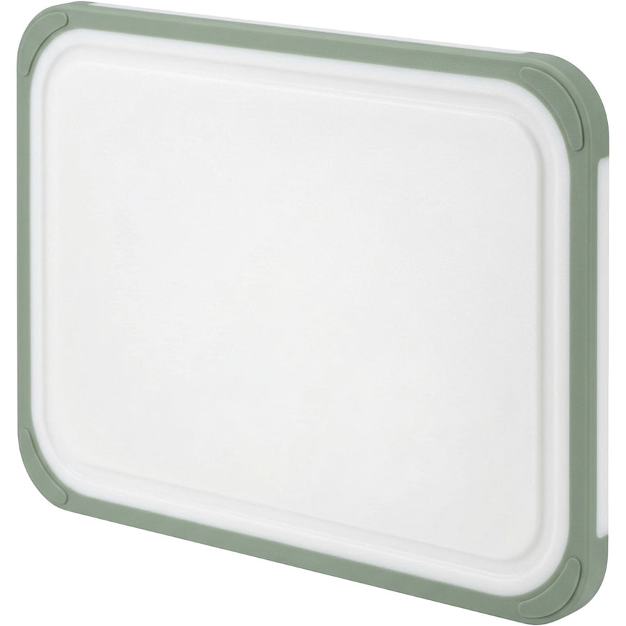 Kxvpn HDPE Non Slip Border Cutting Board White Sage